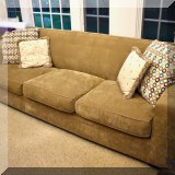 F13. Mitchell Gold Bob Williams Sofa. 30”h x 98”w x 37”d 